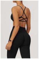 Sujetador de Yoga de Cara Completa Top de Espalda Hueco Transpirable Secado Rápido para Yoga y Estiramiento Material de Nylon para Exteriores Hecho en China - details 23