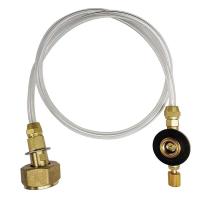 Estufa de gas para acampar al aire libre, botella plana de GLP con llenado de propano, quemador, tanque de inflado, acoplador, adaptador de contenedor, ahorro de energía - details 3