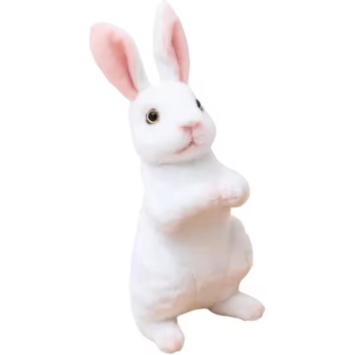 Conejo De Peluche Adorable Juguete para Suave y Acogedor Accesorio Infantil Ideal para y Decoración del Hogar - 1
