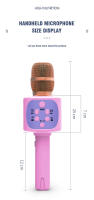 Micrófono de Karaoke Bluetooth inalámbrico de mano, altavoz para niños, máquina de canto para fiesta en casa, Juguetes Divertidos para niños, navidad - details 15