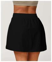 Pantalones cortos deportivos de cintura alta para mujer, faldas deportivas de Yoga Fiess, falda de tenis de Golf para correr de secado rápido, ropa de verano - details 19