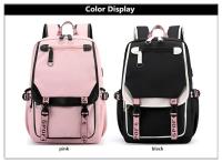 Mochila escolar de nailon para adolescentes, morral de viaje para estudiantes, a la moda - details 4