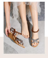 Nuevas sandalias de moda con diamantes de imitación, versión coreana, plataforma y tacón de cuña para mujer - details 22