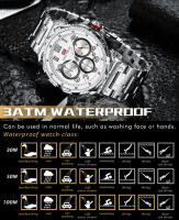 Reloj MINIFOCUS de acero inoxidable para hombre, movimiento de cuarzo, reloj informal de negocios resistente al agua - details 9