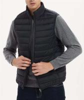 Chaqueta acolchada de plumón de pato para hombre con cuello alto, chaqueta cálida sin mangas de invierno, chaleco de algodón - details 0