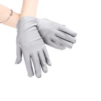 Guantes de satén elásticos para niña, guantes de boda, fiesta - details 12