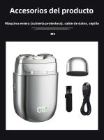 Nueva Maquinilla De Afeitar Eléctrica Hombres Recargable Mini Coche Compacto Portátil De Viaje Lavable - details 2