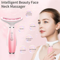 Masajeador facial y de cuello - Rosa (Dispositivo de belleza para el cuello 2, Rosa) - details 3