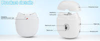 Cortaúñas automático, cortaúñas eléctrico para bebé con luz, recargable con receptor - details 0
