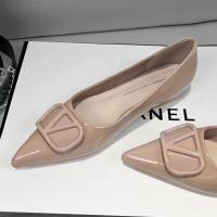 Francés Xiaoxiangfeng zapatos individuales de las mujeres de tacón grueso de fondo plano desnudo diseño de desplazamiento sentido nicho de un pedal de la boca ligero zapatos casuales de las mujeres - details 2