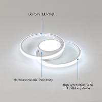 Goeco-Lámpara LED de Techo Doble Redondo, Luz Blanca Fría, 40W, 4800LM-Blanco-DI, 40CM- 6500K - details 2