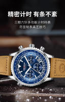 Nuevo Reloj multifuncional con calendario luminoso resistente al agua con correa de cuero para hombre - details 2