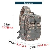 Mochila táctica de asalto, bandolera impermeable, mochila EDC para exteriores, senderismo, camping, caza, trekking, viajes - details 12