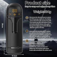 Copa de Masaje Eléctrico para Hombres 5 en 1 Control de Aplicación Sucking Oral y Vaginal Telescópica Juguetes Sensuales para Adultos - details 5