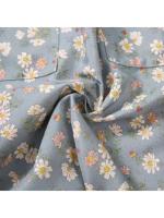 Delantal de lona antimanchas para mujer, delantal transpirable para cocina casera, delantal de trabajo para adultos, delantal Floral con correas ajustables - details 2