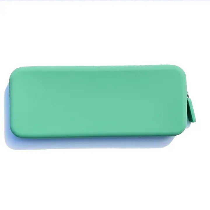 Morandi-bolsa de cosméticos de silicona de Color, monedero rectangular, bolsa de almacenamiento multifunción, soporte para brochas de maquillaje de gran capacidad - 1