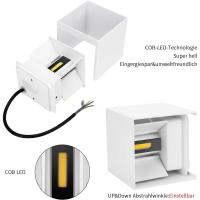 4 Piezas Aplique de Pared Interior/Exterior 12W Aplique Exterior Pared 3000K Blanco cálido Ángulo de haz Ajustable Negro Apliques Pared Led Impermeable - details 14