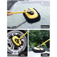 Fregona para lavado de coches, cepillos de limpieza superabsorbentes para ruedas de ventana ajustables, herramienta de lavado de polvo, accesorios para automóviles de tres secciones - details 1
