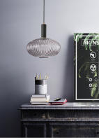 LEFAN-luz colgante LED nórdica para comedor, lámpara de mesa para restaurante, sala de estar, linterna a rayas, 30CM - details 11