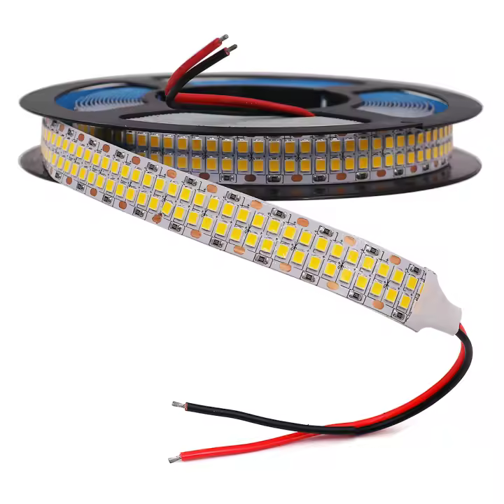 Cinta de Luz LED Flexible 2835 DC12V 24V No Impermeable 5M 2400LEDs Effectos de Luz Blanco/Blanco Cálido Decoración de Hogar Iluminación Luces - 1