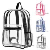 Mochila transparente de PVC para deportes al aire libre, mochila informal de viaje Visible, bolso de hombro impermeable de gran capacidad - details 1