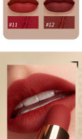 Maquillaje Maxfine 2 en 1 Juego de lápiz labial Taza antiadherente personalizada Mate - details 3