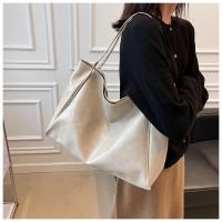 Bolso de mano para mujer, bolsa para axila a la moda, bolso de hombro de cuero Pu suave de gran capacidad, bolso cruzado Retro, bolsos de cubo portátiles informales - details 13