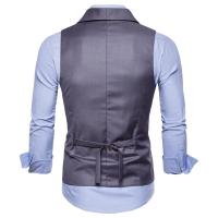 #   4822 Chaleco de traje para hombre, chaleco de vestir de color sólido, chaleco de doble botonadura para hombre, chalecos formales sin mangas ajustados para hombre de talla grande 4XL - details 12