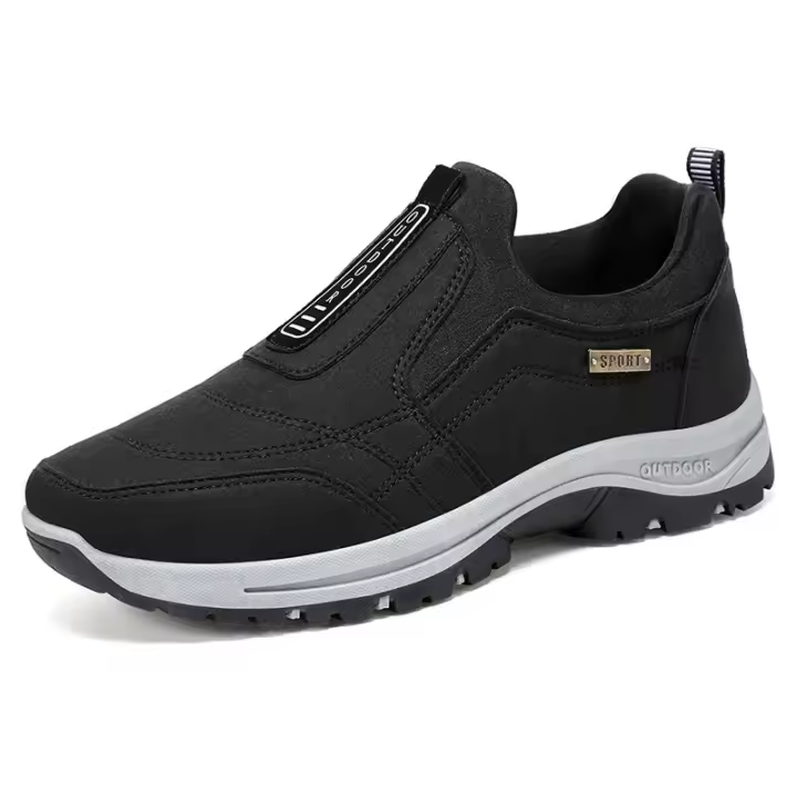 Zapatillas Deportivas para Hombre Suaves y Cómodas de Otoño Cierre Elástico Material de Cuero - 1