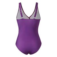 Traje de baño de una sola pieza de un solo artículo de tono liso degradado para mujer sexy, ropa de playa - details 14
