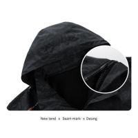 Caumanl-chaqueta deportiva impermeable para hombre, abrigos con capucha, ropa de montañismo, a la moda, talla europea, primavera y otoño, 2024 - details 7