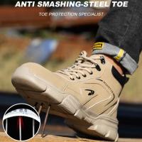 Zapatos de seguridad con punta de acero para hombre, botas de trabajo indestructibles, antigolpes, antipuñaladas - details 5