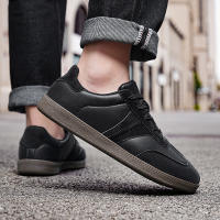 Zapatos informales de suela blanda para hombre, tablero de fondo plano, tendencia de moda de entrenamiento alemán, otoño, nuevo - details 2