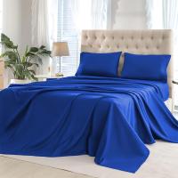 Juego De Sábanas Ajustadas De Poliéster Bordadas, Ropa De Cama sólida cómoda Y Transpirable, 3/4 Piezas - details 1
