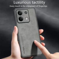 Teléfono de cuero retro para Xiaomi Redmi 13, Note 13 Pro, funda protectora a prueba de golpes y prevención de caídas - details 1