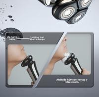 Nueva Pantalla Digital Pequeña Pistola de Afeitar de Acero Afeitadora Eléctrica Recargable Multifuncional Cortadora de Barba de Todo el Cuerpo Lavable con Agua - details 11