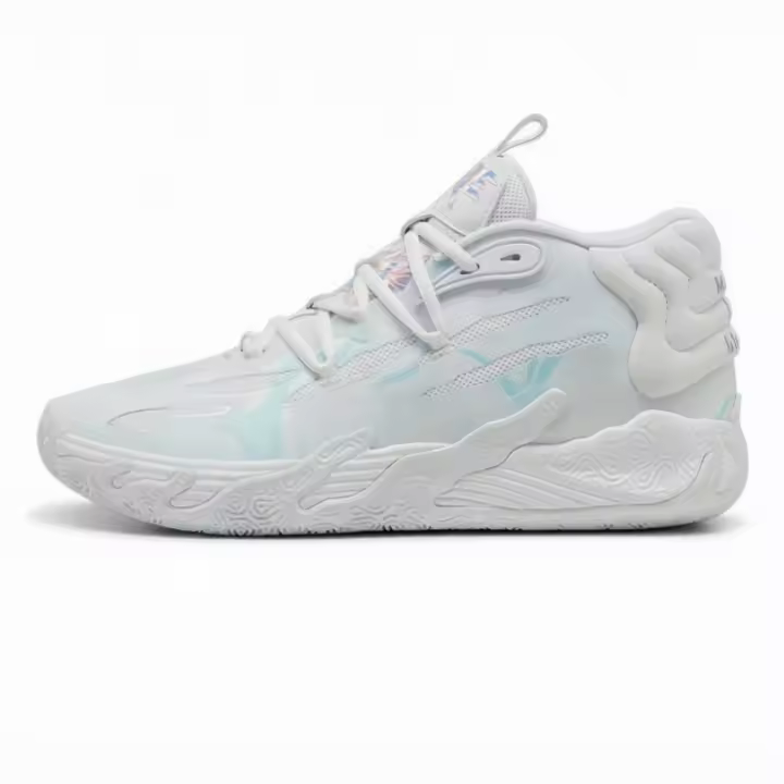 Zapatillas de Baloncesto Ligeras y Transpirables Diseño Todo Negro, Blanco Perla Glaciar Rosa - 1