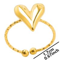 Joyería para dedos de niña, Anillos de corazón para mujer, accesorios, Anillo de acero inoxidable, suministros de amor, Anillos DIY, regalo del Día de San Valentín - details 11