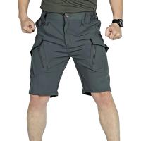 Pantalones cortos tácticos cargo con múltiples bolsillos para hombre, pantalón informal, transpirable, de secado rápido, sueltos, para verano - details 0