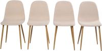 Juego de 4 sillas giratorias de ante para comedor con asiento acolchado, sillas de diseño para salón o cocina, con patas de metal negro, marrón - details 61
