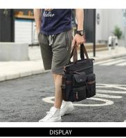 Bolso de mensajero de lona para hombre, bandolera Unisex, bolso de hombro para viaje, trabajo, universidad, Vintage, maletín - details 4