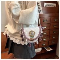 Bolsos Tejidos a Mano Nuevos Bolsos de Paja de Verano Estilo Étnico con Flecos - details 27