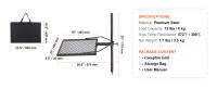 SucceBuy Parrilla giratoria para fogata, acero resistente, rejilla de cocción ajustable, para barbacoa al aire libre - details 6