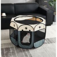 Jaula plegable portátil para perros y gatos, tienda de campaña Oxford, cerca octogonal, resistente al agua perrera, casa lavable para mascotas - details 2