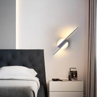 Goeco Lámpara de Pared LED Moderna 16W con Aplique para Interior en Color Blanco Material Aluminio y Silicona para Salón Dormitorio Escalera - details 4