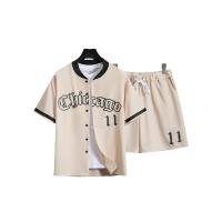 Conjunto Casual de Moda para Hombres Camisetas de Béisbol y Shorts con Cordón para Verano - details 3