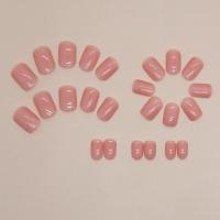 24pcs Uñas Postizas Cortas Y Redondas En Colores Sólidos Full Cover Desmontables Para Dedos De La Mano En Acrílico - details 9