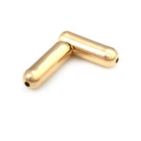 50 Uds. De 10,5x4MM, Color dorado, bronce antiguo, latón y goma, Pin y broche para sombrero, tapón, accesorios de joyería Diy - details 6