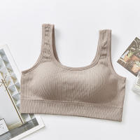 Top de Deportiva de Algodón para Mujer Sexy Lencería de Color Sólido Cómoda Ropa Exterior - details 21