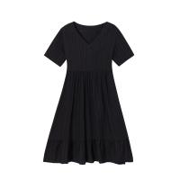 Vestido Casual De Verano Para Mujer Con Cintura Elegante Y Manga Corta Estilo Bohemio Vestido A-Line De Poliéster Longitud De Rodilla - details 5